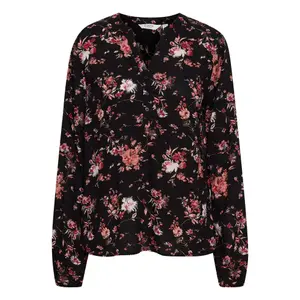 Camisa de pescoço em v das mulheres b.young Bymmjoella 2 image-0