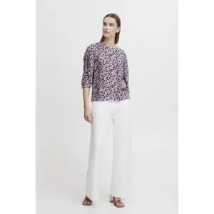 Bluse mit Rundhalsausschnitt Frau b.young Josa image-1