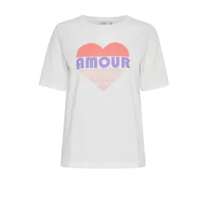 Women's T-shirt b.young Safa Amour image-0
