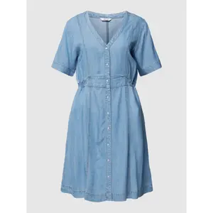 Women's v-neck denim dress b.young Lana image-0
