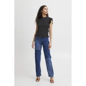 Bluse mit V-Ausschnitt Damen b.young Felice image-1
