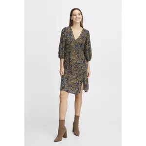 Vestido curto para mulher com gola redonda b.young Josa image-1