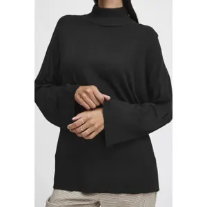 Jersey suelto de cuello alto para mujer b.young Mpimba1 image-4