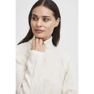 Trui met halve rits voor dames b.young Otinka image-6