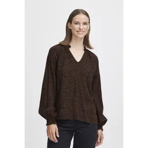 Blusa de cuello redondo de mujer b.young Josa Frill image-2