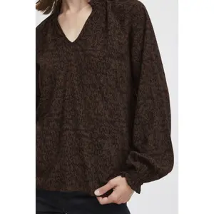 Blusa de cuello redondo de mujer b.young Josa Frill image-6