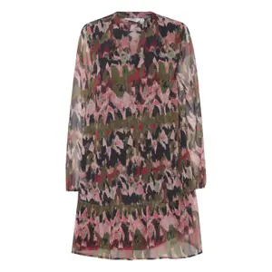 Vestido de gola redonda para mulher b.young Hima image-0