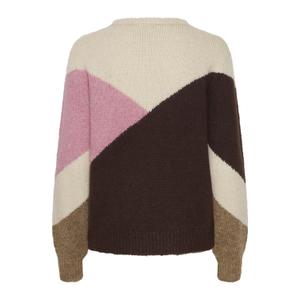 Pullover mit Rundhalsausschnitt Frau b.young Oksana Jacquard image-1