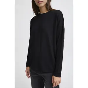 T-shirt de manga comprida feminina b.young Perlina V Jersey image-3