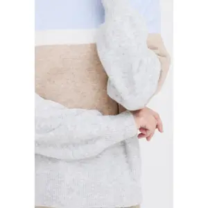 Jersey de cuello alto a rayas para mujer b.young Omea 2 image-6