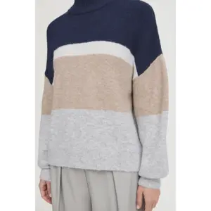 Jersey de cuello alto a rayas para mujer b.young Omea 2 image-3