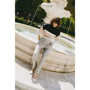 Jersey de cuello alto a rayas para mujer b.young Omea 2 image-6