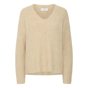 Women's V-neck sweater b.young Omea image-0