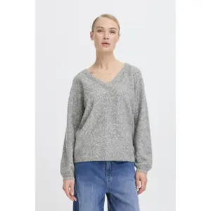 Damen V-Ausschnitt Pulli b.young Omea 2 image-1