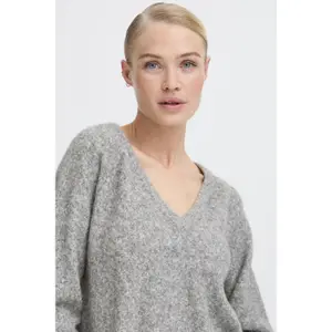Damen V-Ausschnitt Pulli b.young Omea 2 image-5
