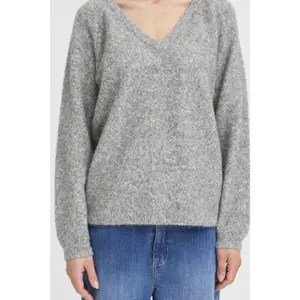 Damen V-Ausschnitt Pulli b.young Omea 2 image-6