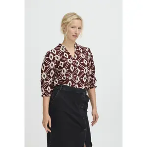 Damen V-Ausschnitt Bluse b.young Kaia image-2