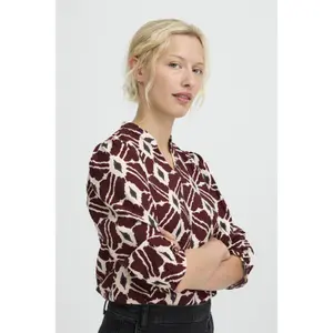 Damen V-Ausschnitt Bluse b.young Kaia image-3