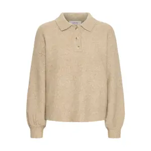 Langærmet poloshirt til kvinder b.young Omea image-0