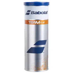 Tube of 3 tennis balls Babolat Team Clay image-0