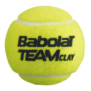 Tube of 3 tennis balls Babolat Team Clay image-1