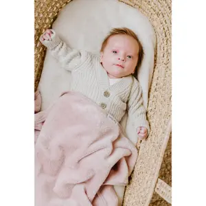 Crib Blanket Baby Girl Baby's Only Cozy image-1
