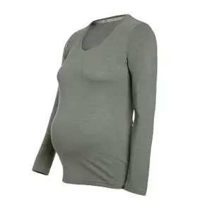 Women's Long Sleeve Maternity T-Shirt Baby's Only Glow image-1