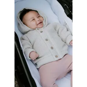 Baby Hooded Cardigan Baby's Only Soul image-3