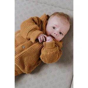 Baby Hooded Cardigan Baby's Only Soul image-1