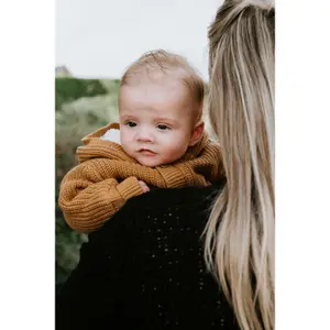 Baby Hooded Cardigan Baby's Only Soul image-2