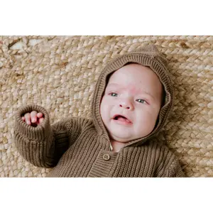 Baby Hooded Sleepsuit Baby's Only Soul Teddy image-3