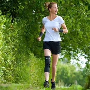 Knee Brace with Velcro Back on Track image-0