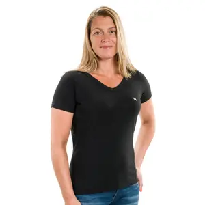 V-Neck T-Shirt Women Back on Track image-1