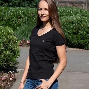 V-Neck T-Shirt Women Back on Track image-2