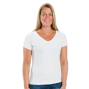 V-Neck T-Shirt Women Back on Track image-0
