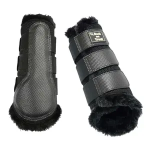 3D Fur Lined Horse Gaiters Back on Track mesh image-0