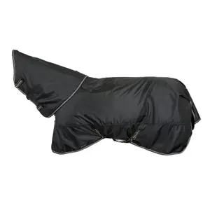 Horse Rug with Neck Cover Back on Track Obsidian 150g image-0