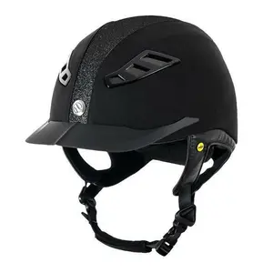 Microfibre Riding Hat Back on Track EQ3 Lynx strass