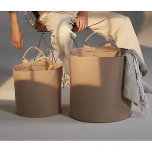 Felt polyester laundry basket Bag Base image-1