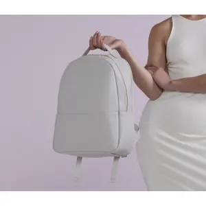 Saffiano faux leather backpack Bag Base image-2