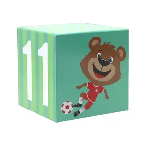 Building blocks set 11 cubes baby Bayern Munich Baghera image-2
