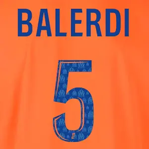 Flocage third OM Ligue 1 BALERDI #5 2024/25 image-0