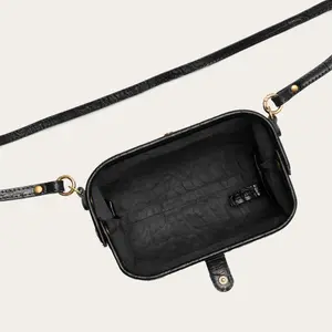 Women's Crocodile Effect Handbag Balagan Rofe S image-3