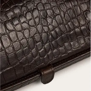 Women's Crocodile Effect Handbag Balagan Rofe M image-4