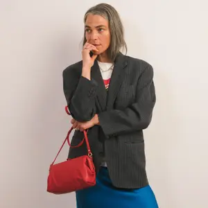 Red Poppy Handbag for Women Balagan Rofe M image-1