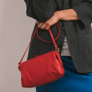 Red Poppy Handbag for Women Balagan Rofe M image-2