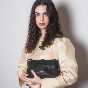 Women’s Lizard Effect Handbag Balagan Rofe M image-6