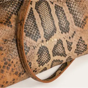 Ginger Python Effect Handbag for Women Balagan Rofe M image-5