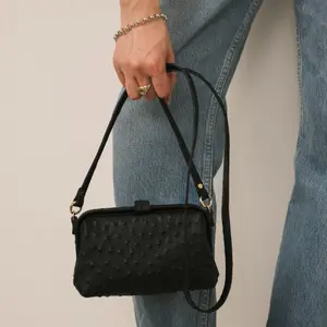 Ostrich Effect Handbag Women Balagan Rofe S image-2