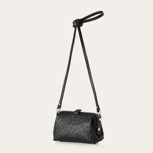 Ostrich Effect Handbag Women Balagan Rofe S image-3